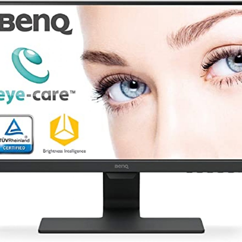 BenQ 54.6 (21.5-inch) LED Backlit Computer Monitor, Full HD, Borderless, IPS Monitor, Brightness Intelligence Technology, Adaptive Eye Care Technology, Dual HDMI and in-Built Speakers – GW2283 (Black)
