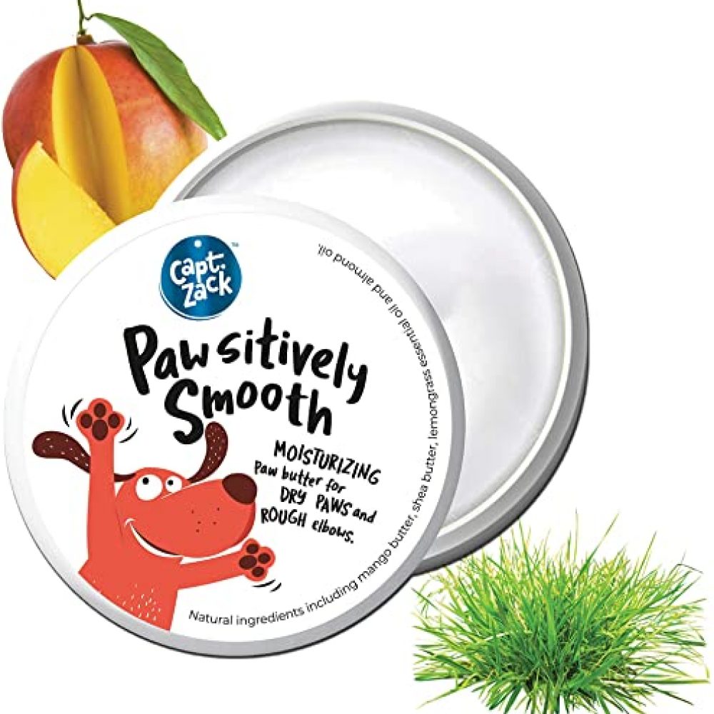 Captain Zack Pawsitively Smooth Paw Butter/Cream/Wax/Balm for Dry Cracked, Chapped Paws & Elbows with Natural Actives to Heal, Repair, Soften & Moisturizer Paws, 100g