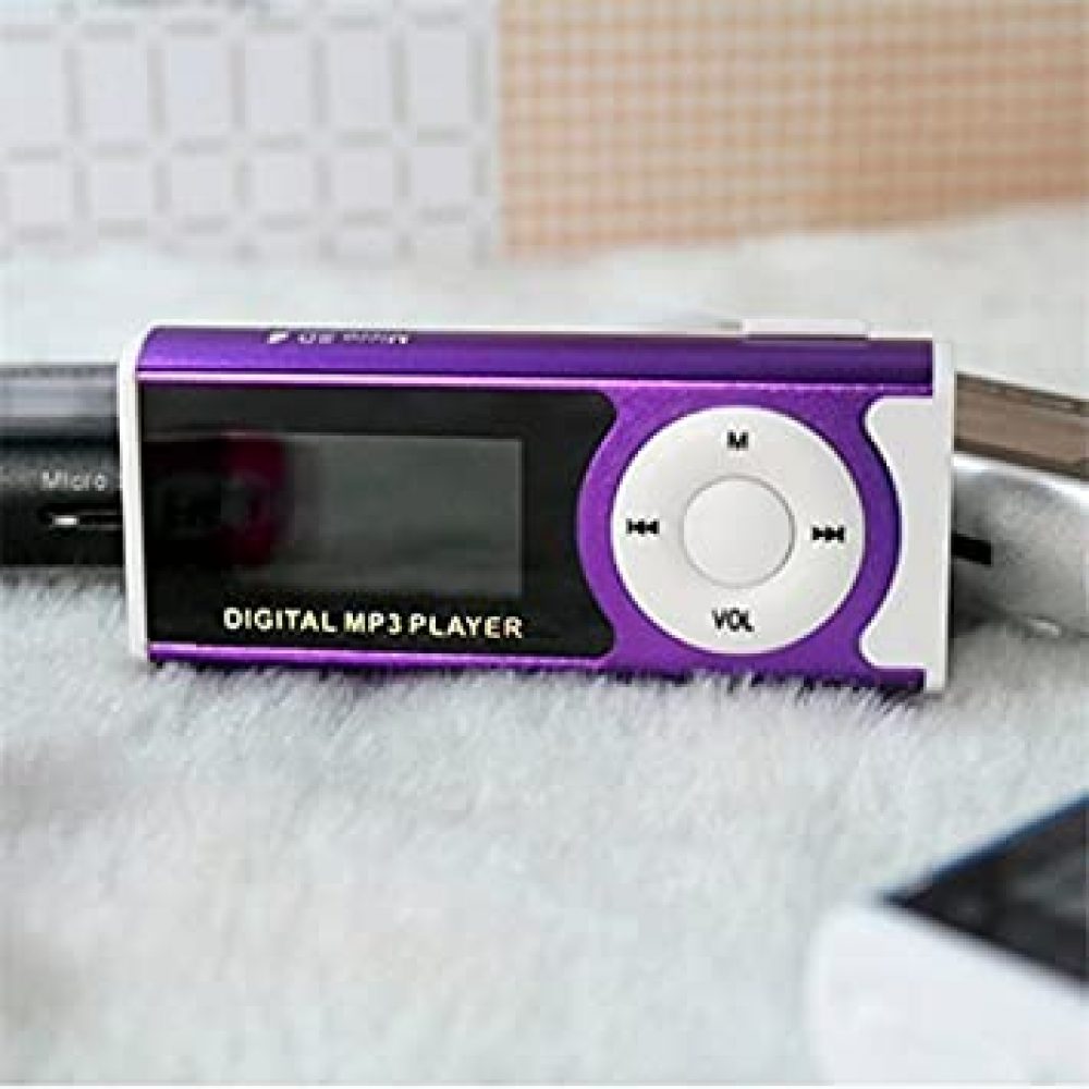 Digital Mini USB MP3 Music Media Player with LCD Display, Led Torch TF/MicroSD Card Slot (Multicolor) by Kimloo