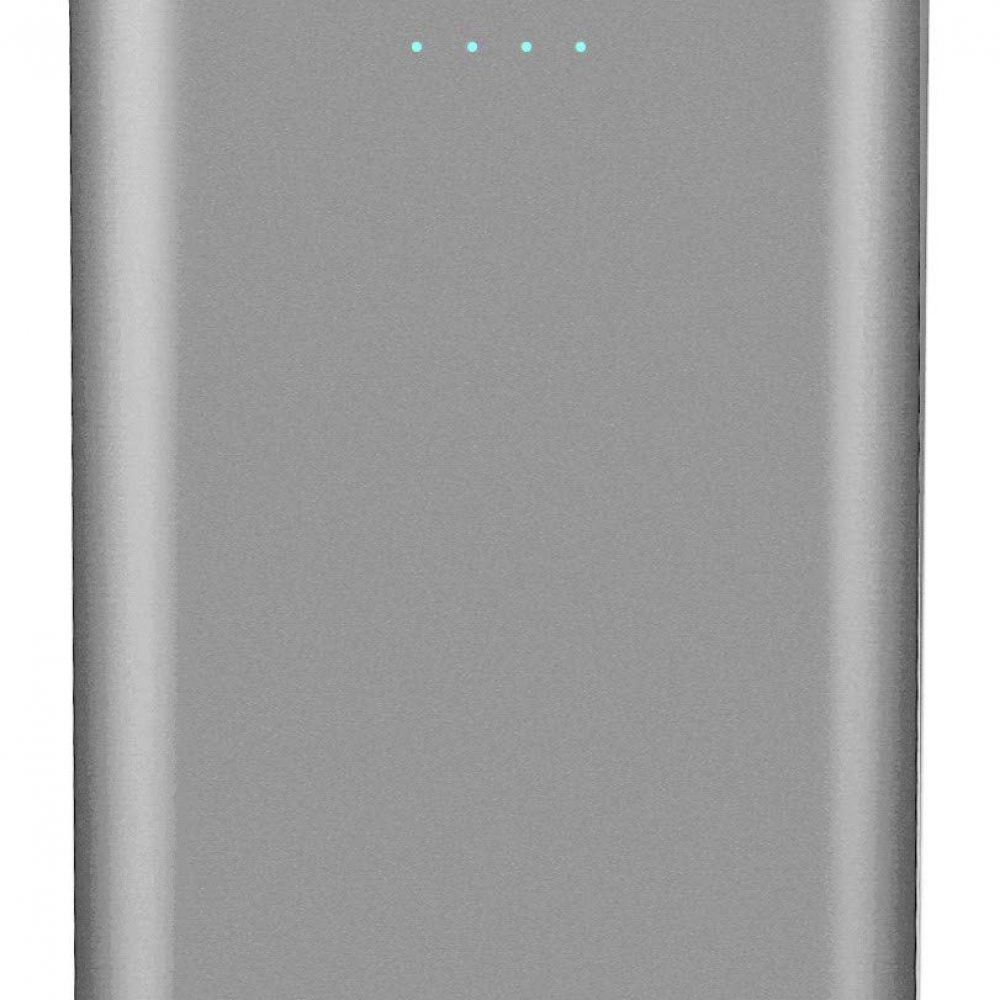 Gionee 10000mAh Li-Polymer Slim Design Power Bank with Power Indicators and 2 Output Ports (Fast Charging, 12W) PB10K2