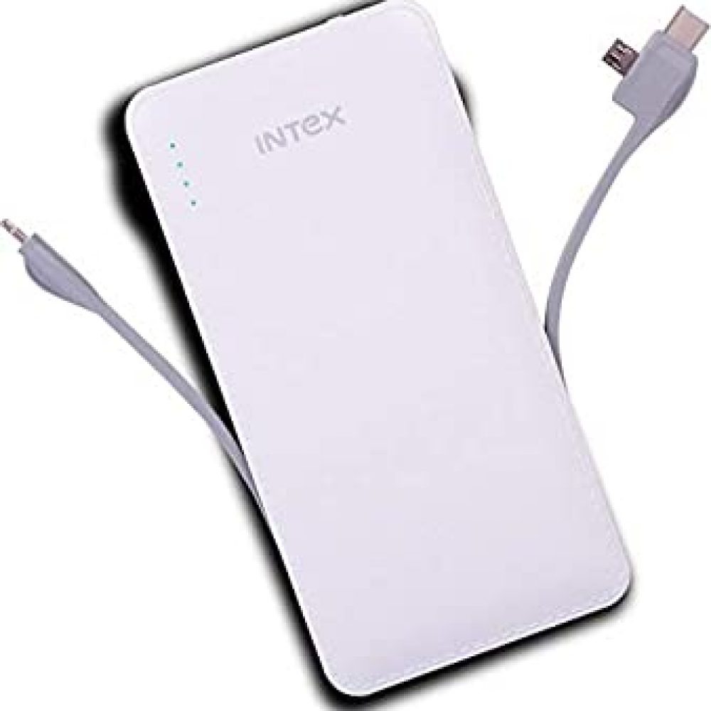 Intex 10000mAh High Capacity Polymer Power Bank with -C Type/Micro USB Cable IT-PB10K POLY-02