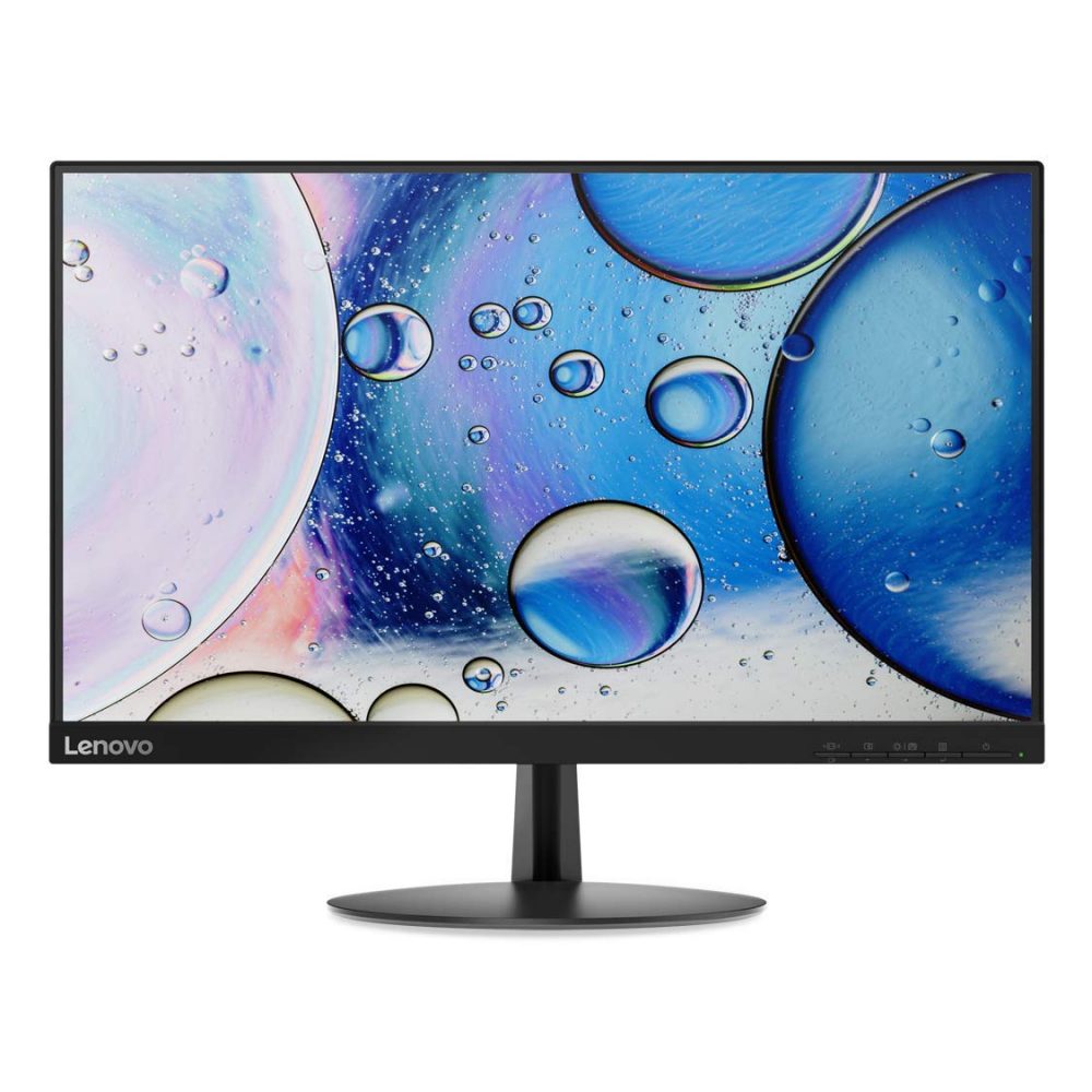 Lenovo 54.6 cm (21.5 inch) Near Edgeless Monitor with LED Display, VA Panel, AMD Free Synch, HDMI and VGA inputs, TUV Certified Eye Comfort – L22e-20 (Raven Black)
