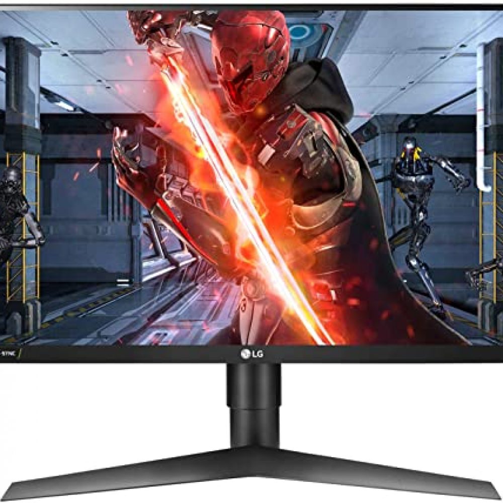 LG Ultragear 68.5 cm (27-inch) IPS FHD, G-Sync Compatible, HDR 10, Gaming Monitor with Display Port, HDMI x 2, Height Adjust & Pivot Stand, 144Hz, 1ms – 27GL650F (Black)