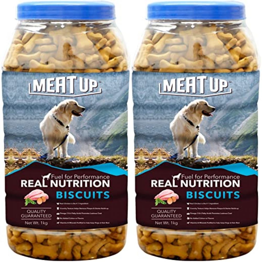 Meat Up Chicken Flavour , Real Chicken Biscuit, Dog Treats