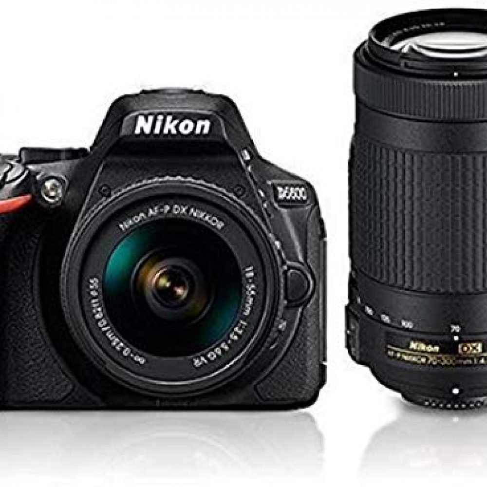 Nikon D5600 with AF-P 18-55 mm + AF-P 70-300 mm VR Kit with Bag and 16GB Memory Card Free