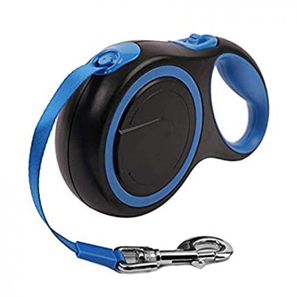 Pets Empire Retractable Dog Leash Walking Jogging Training Leash with Polyester Tape with Hand Grip and One Button Brake & Lock (Medium, Color May Vary)