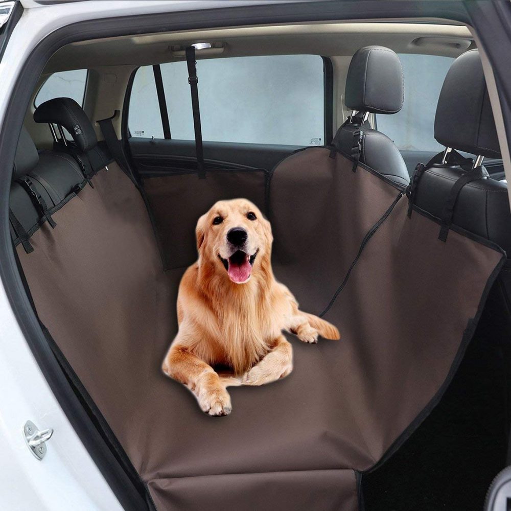 Petslover Double Layers Oxford Fabric Waterproof Pet Car Seat Cover Dog Hammock Protector Back Mat Pet Carriers for Hatchback Car Seat Cover