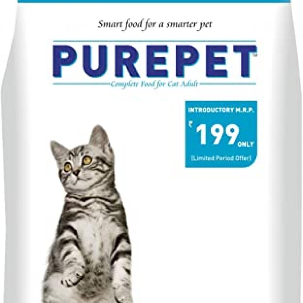 Purepet Adult(+1 year) Dry Cat Food, Ocean Fish, 1.2kg