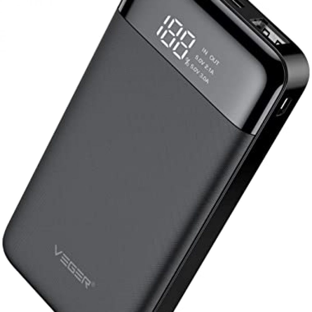 Veger W1056 LCD Display 10000 mAh Li Polymer Power Bank