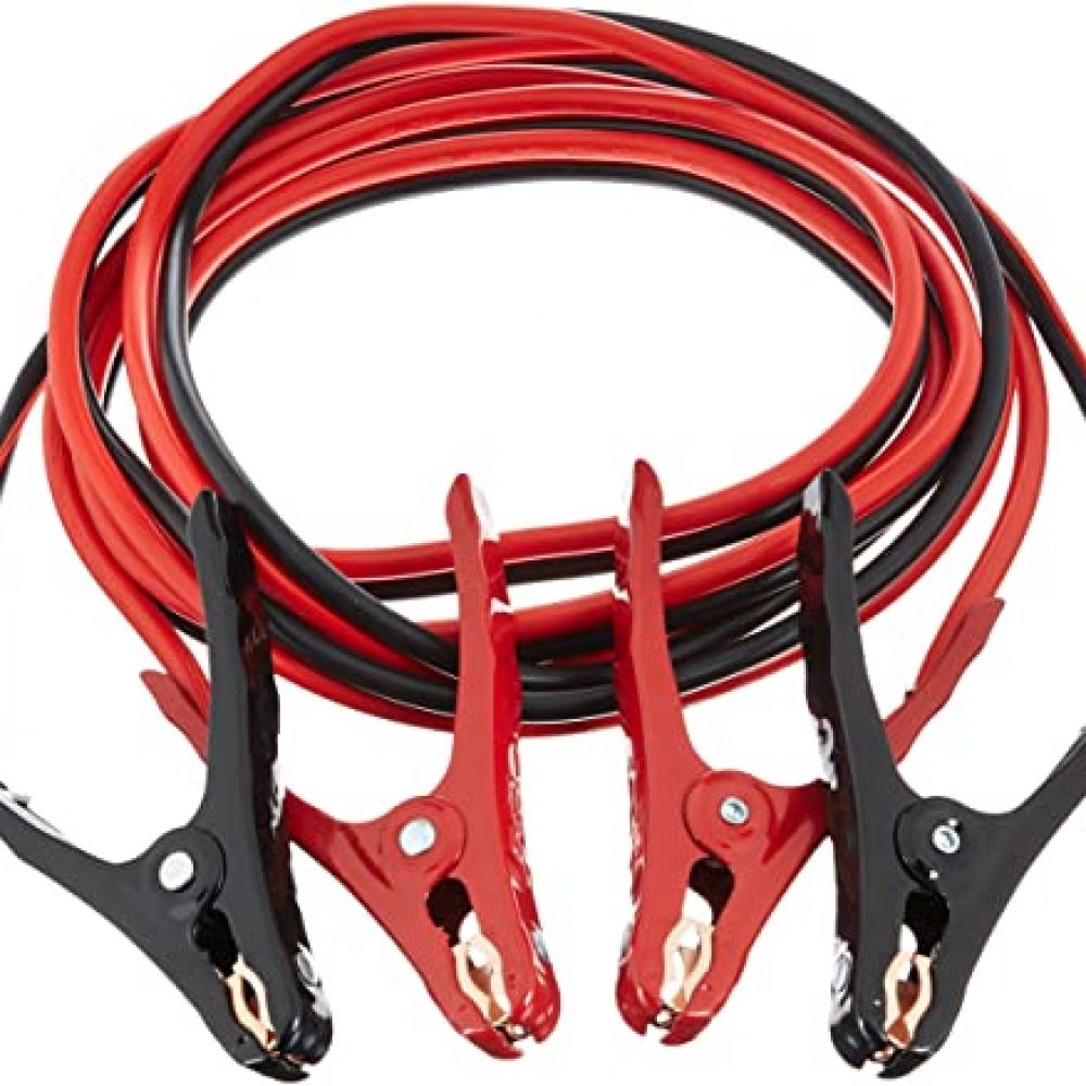 AmazonBasics Jumper Cable 10 Gauge, 12 Feet