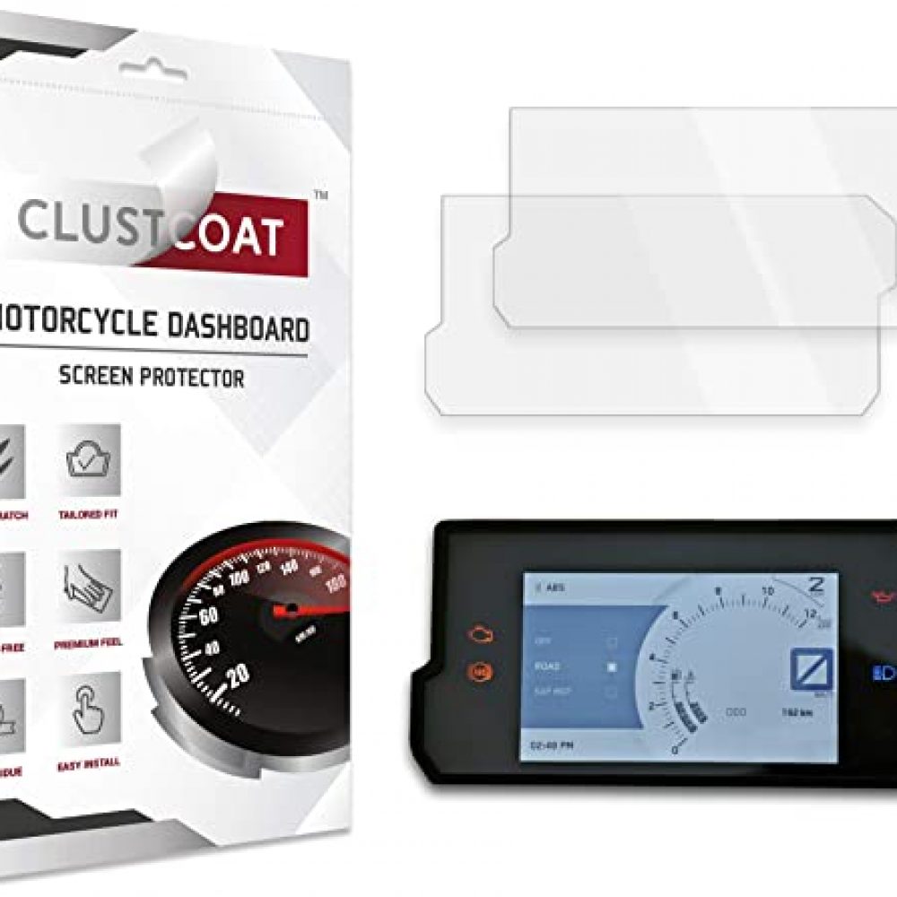 CLUSTCOAT KTM Duke 390 2017+ / 390 Adventure 2020 Ultra Clear Motorcycle Dashboard Instrument Cluster Screen Protector 2 pcs