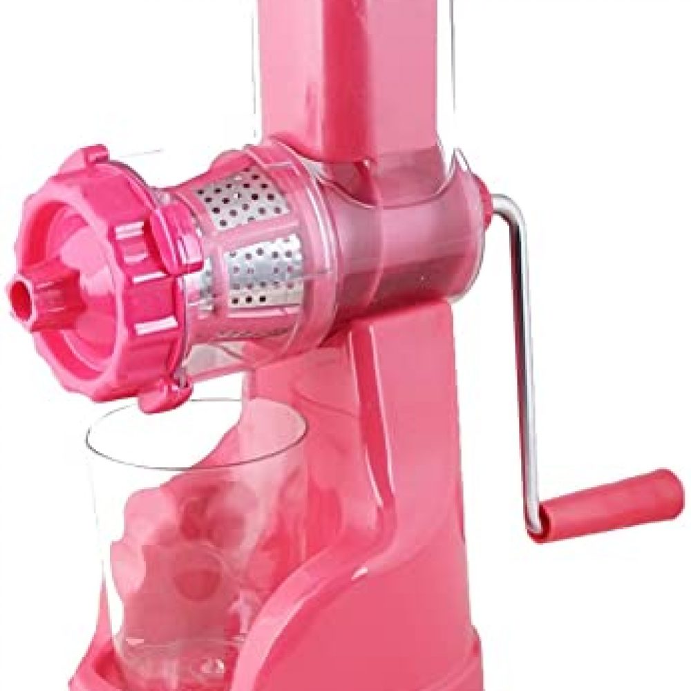 Floraware Plastic Fruit and Vegetable Juicer With Vacuum Locking System Pink