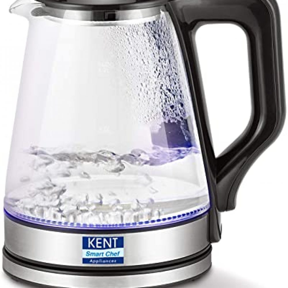 Kent 16023 1500-Watt Electric Kettle (Transparent)