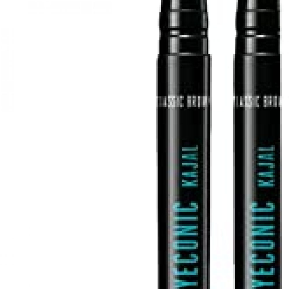 Lakmé Eyeconic Kajal Twin Pack, Smudge Proof, Water Proof, Lasts Upto 22 Hours, 0.35 g + 0.35 g