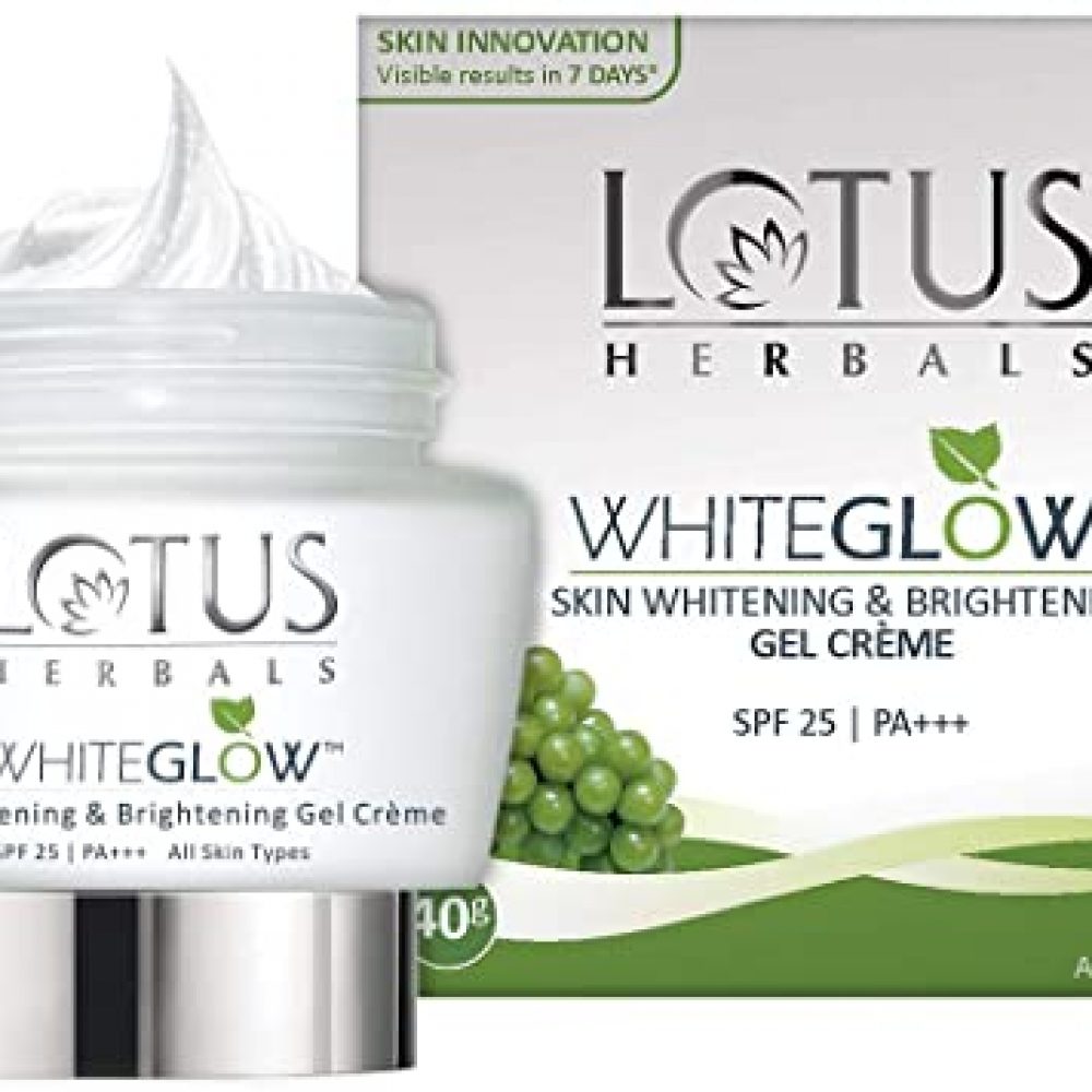 Lotus Herbals Whiteglow Skin Whitening And Brightening Gel Cream, SPF-25, 40g