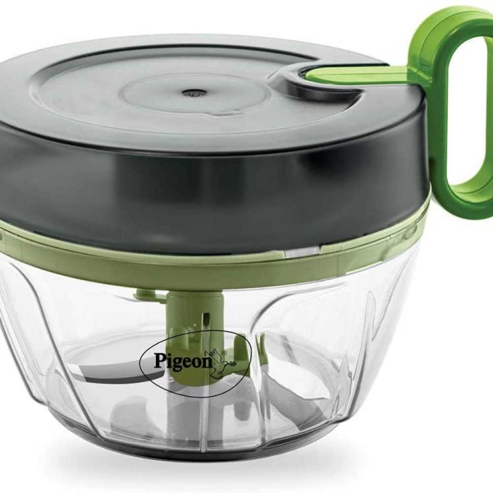 Pigeon by Stovekraft Handy and Compact Chopper Pro Standard with 3 Blades for effortlessly Chopping Vegetables and Fruits for Your Kitchen