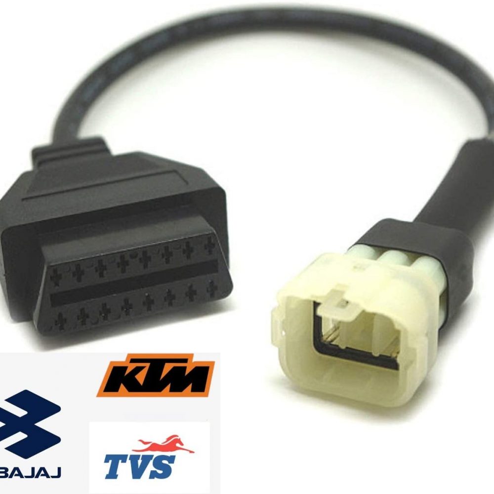 Robostore India RSI OBD OBD 2 Bike Scanner Cable for Bajaj KTM TVS Suzuki (Bajaj TVS KTM Cable only)