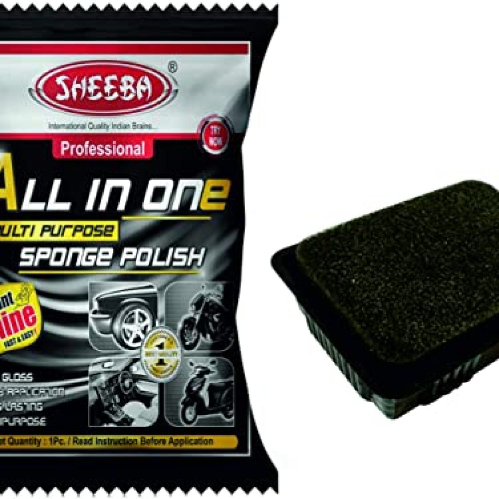 Sheeba Multipurpose Automotive Household Car Bike All-in-One Multipurpose Polish (10 Pieces Sponge) Foam Applicator Sponge Polish