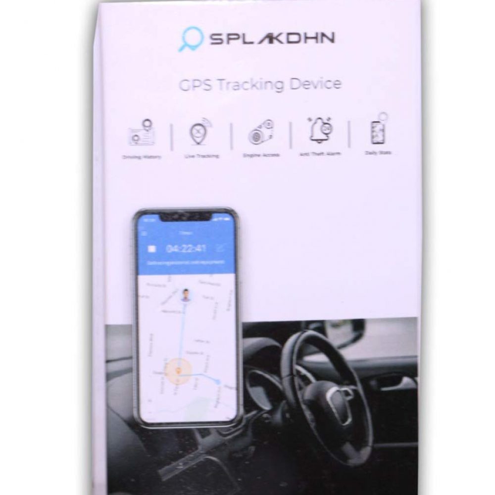 SPLAKDHN GPS Tracking Device for Bike, Car, Bus, Truck, JCB and All Vehicles with Engine ON/Off via Mobile and Software | GPS Tracker Device