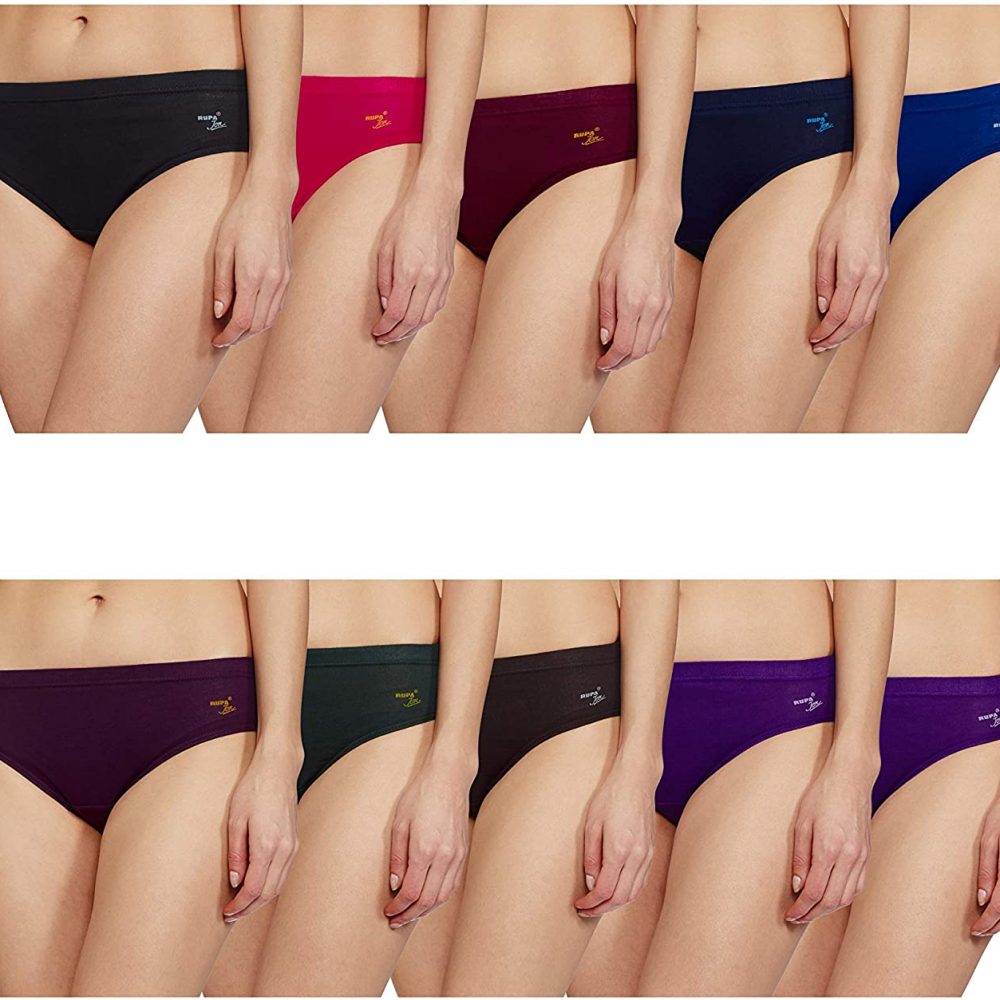 Rupa Jon Women’s Cotton Panty (Pack of 10)(Colors May Vary)