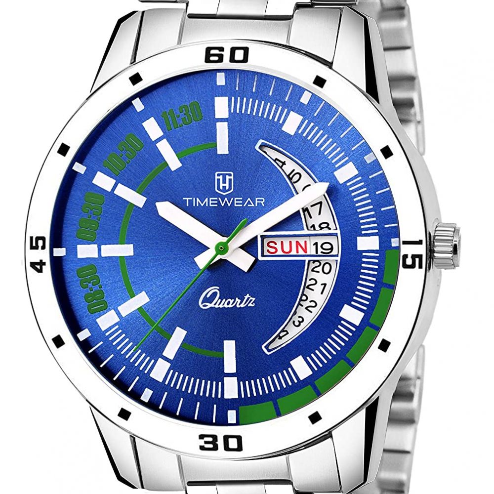 TIMEWEAR Analogue Men’s Watch (Silver Colored Strap)