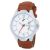 WRIGHTRACK Analogue Men’s Watch (White Dial Brown Colored Strap)