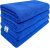 SOFTSPUN Microfiber Cloth – 4 pcs – 40×40 cms – 340 GSM Blue – Thick Lint & Streak-Free Multipurpose Cloths – Automotive Microfibre Towels for Car Bike Cleaning Polishing Washing & Detailing