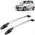 Vocado Exclusive Car Drill Free Roof Rails Black & Silver for Nissan Micra